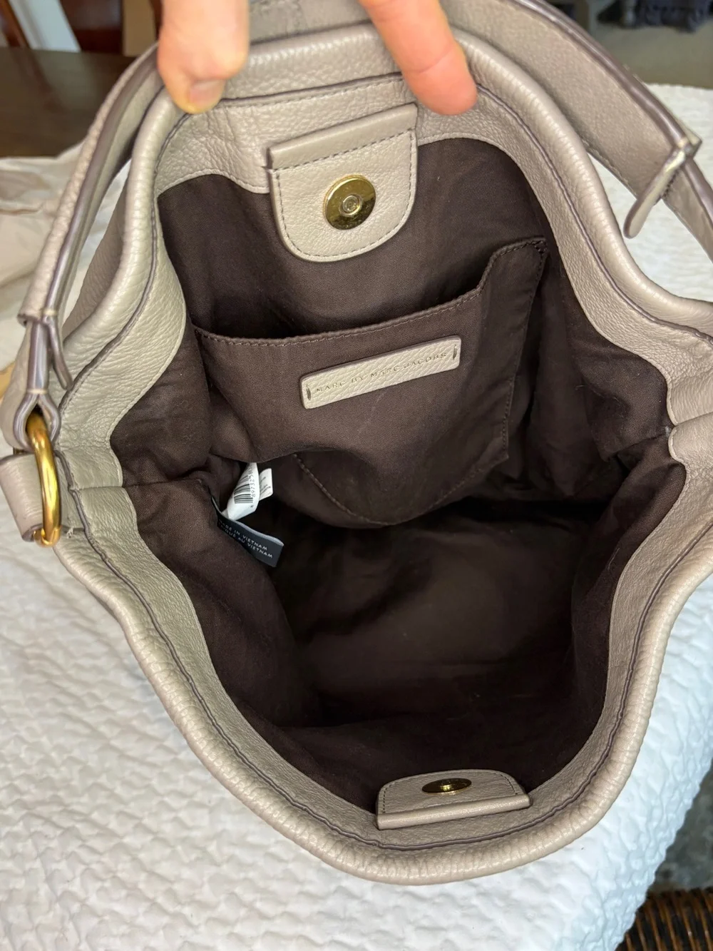 Marc Jacobs Classic Q Hillier Hobo Shoulder Bag wGold Plate GUC Clean Interior🌟